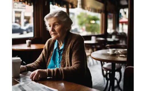 Preview of Customer at a street cafe