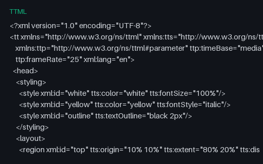 Preview of TTML — IMSC Nested Spans and Regions
