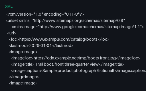 Preview of Sitemap with the image extension