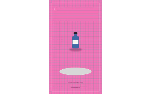 Android Screenshot Frame visual template preview with fictional Meridian sample product