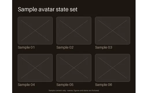 Avatar Set Grid template preview