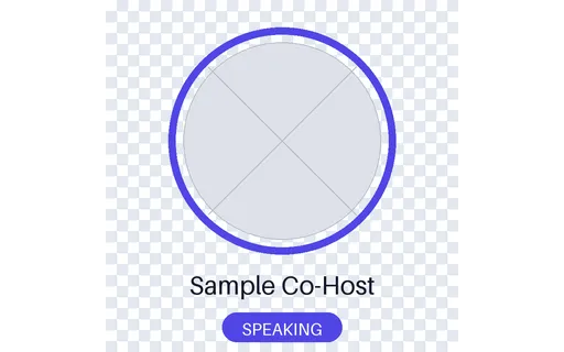 Co-Host Speaking Ring template preview