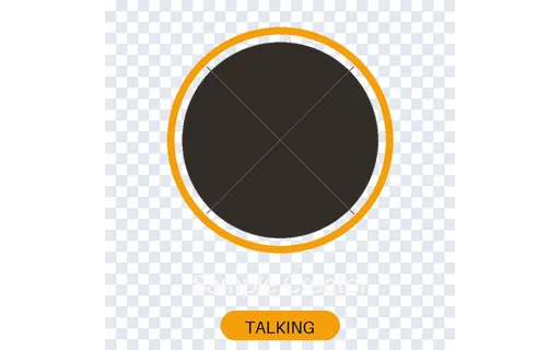 Talking State Avatar Ring — avatar-state layout, sample content only