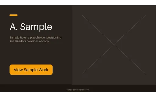 Personal Brand Hero Split template preview