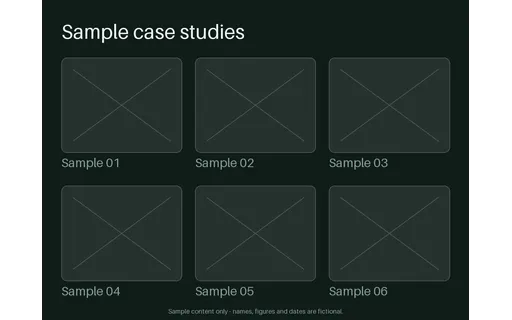 Portfolio Case Grid template preview