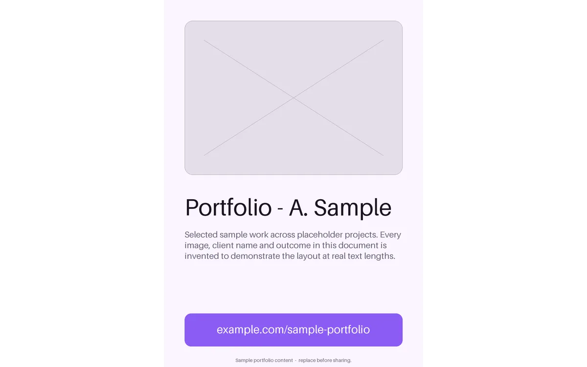 Portfolio Cover Poster detail preview