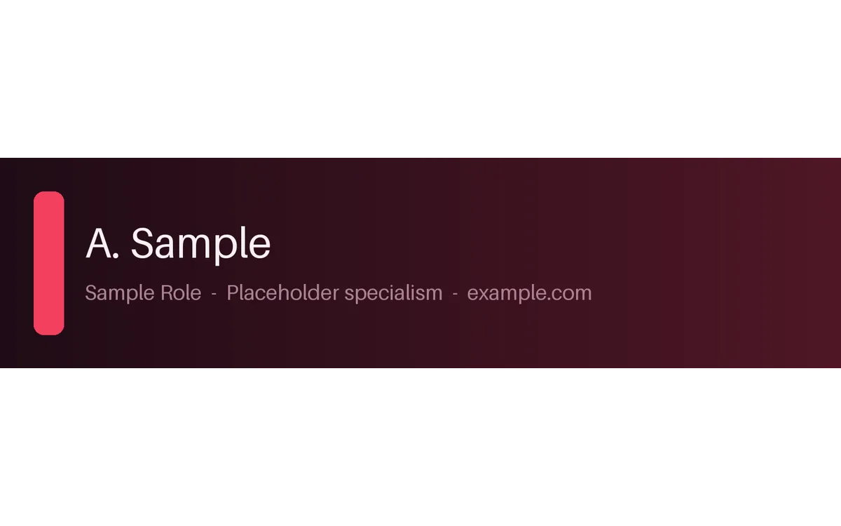 Professional Profile Banner detail preview