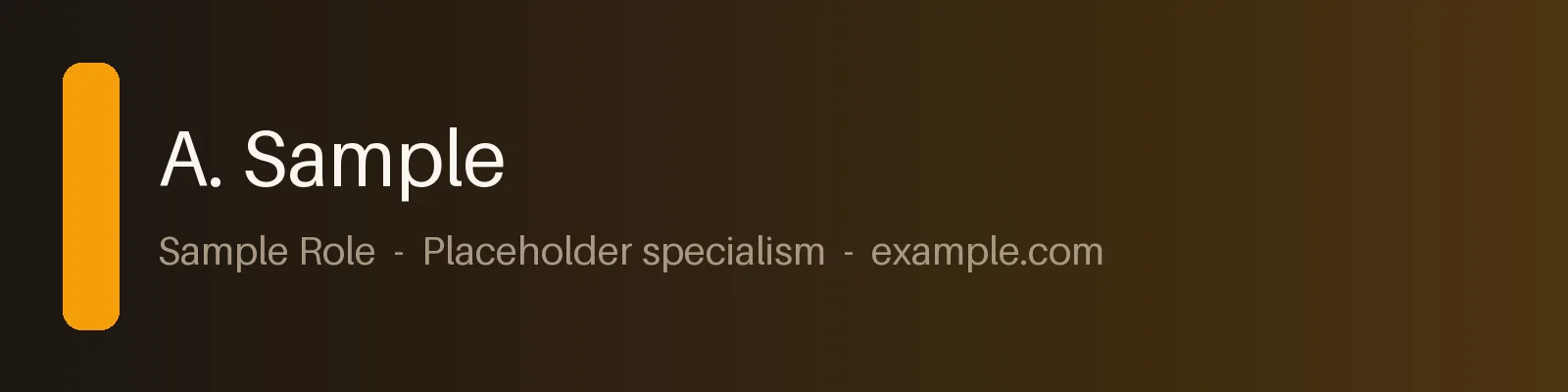 Professional Profile Banner variant 2