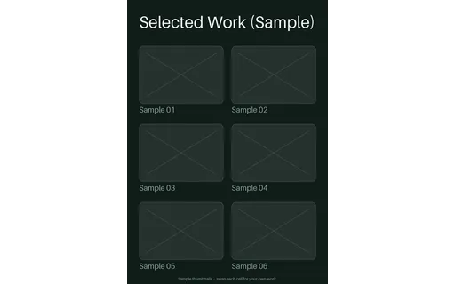 Project Proof Sheet template preview