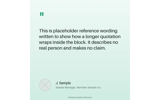 Reference Quote Card template preview