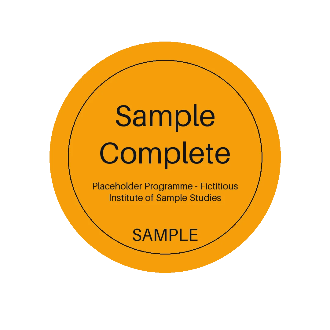 Completion Badge Plate variant 1