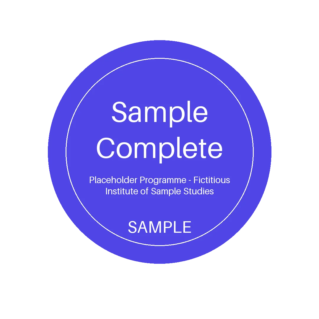 Completion Badge Plate variant 2