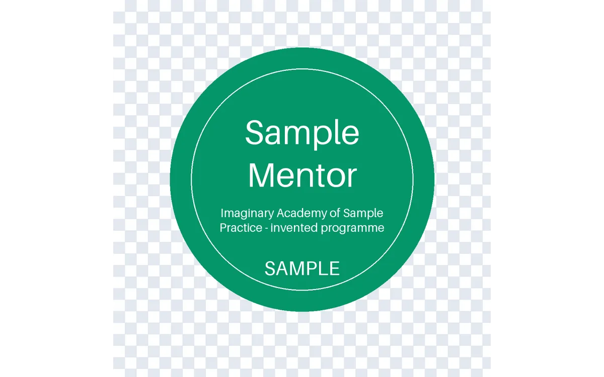 Mentor Recognition Badge detail preview