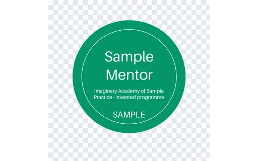 Mentor Recognition Badge template preview