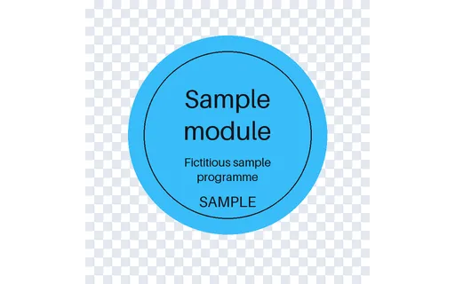 Module Completion Badge template preview