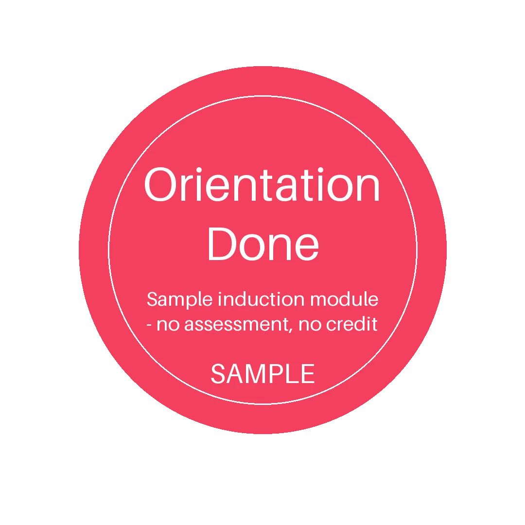 Orientation Complete Badge variant 1