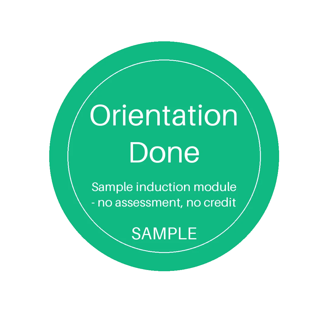 Orientation Complete Badge variant 2