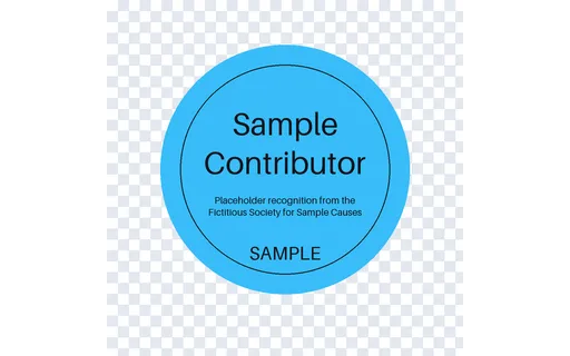 Top Contributor Badge template preview