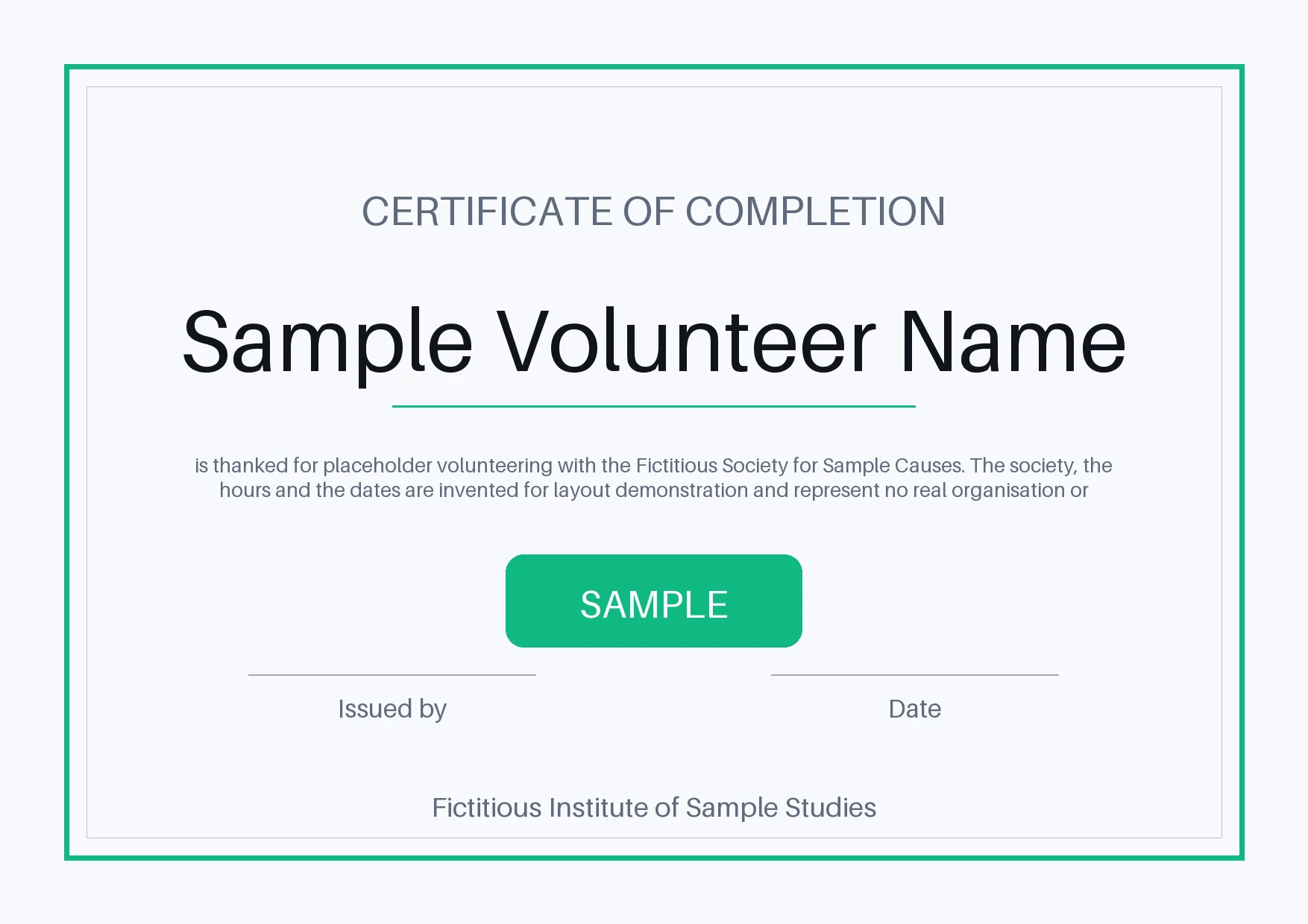 Volunteer Appreciation Award variant 2