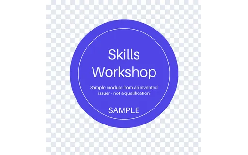 Workshop Skills Badge template preview