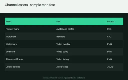 Brand Asset Sheet template preview