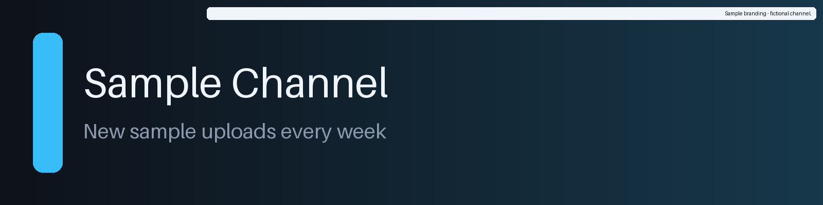 Channel Strip Banner canonical preview