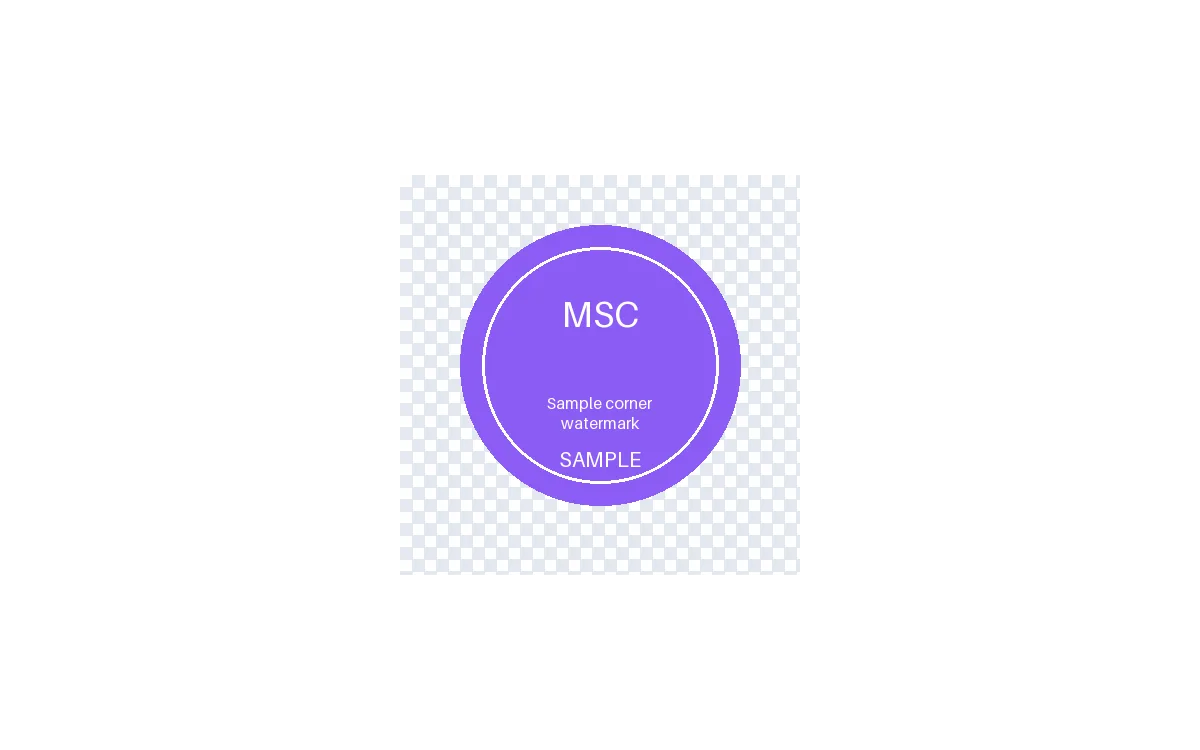 Corner Watermark Badge detail preview