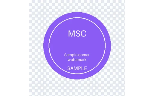 Corner Watermark Badge template preview