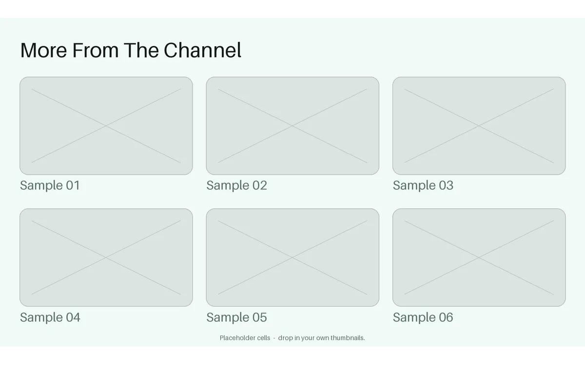End Card Video Wall detail preview