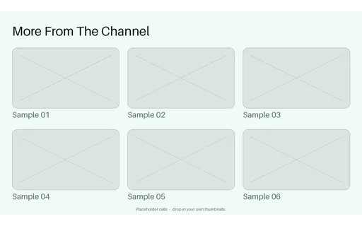 End Card Video Wall template preview