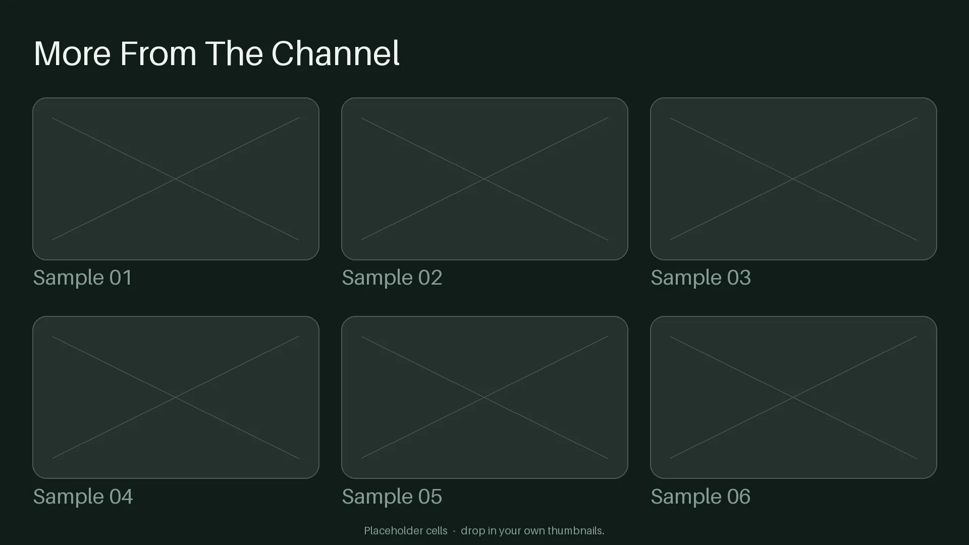 End Card Video Wall variant 1