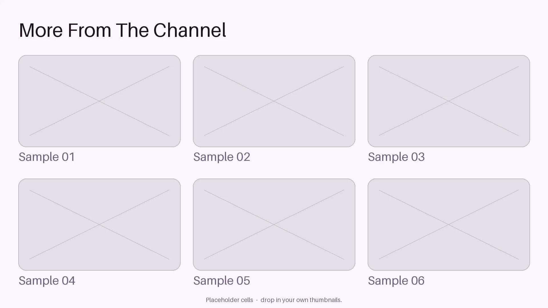 End Card Video Wall variant 2