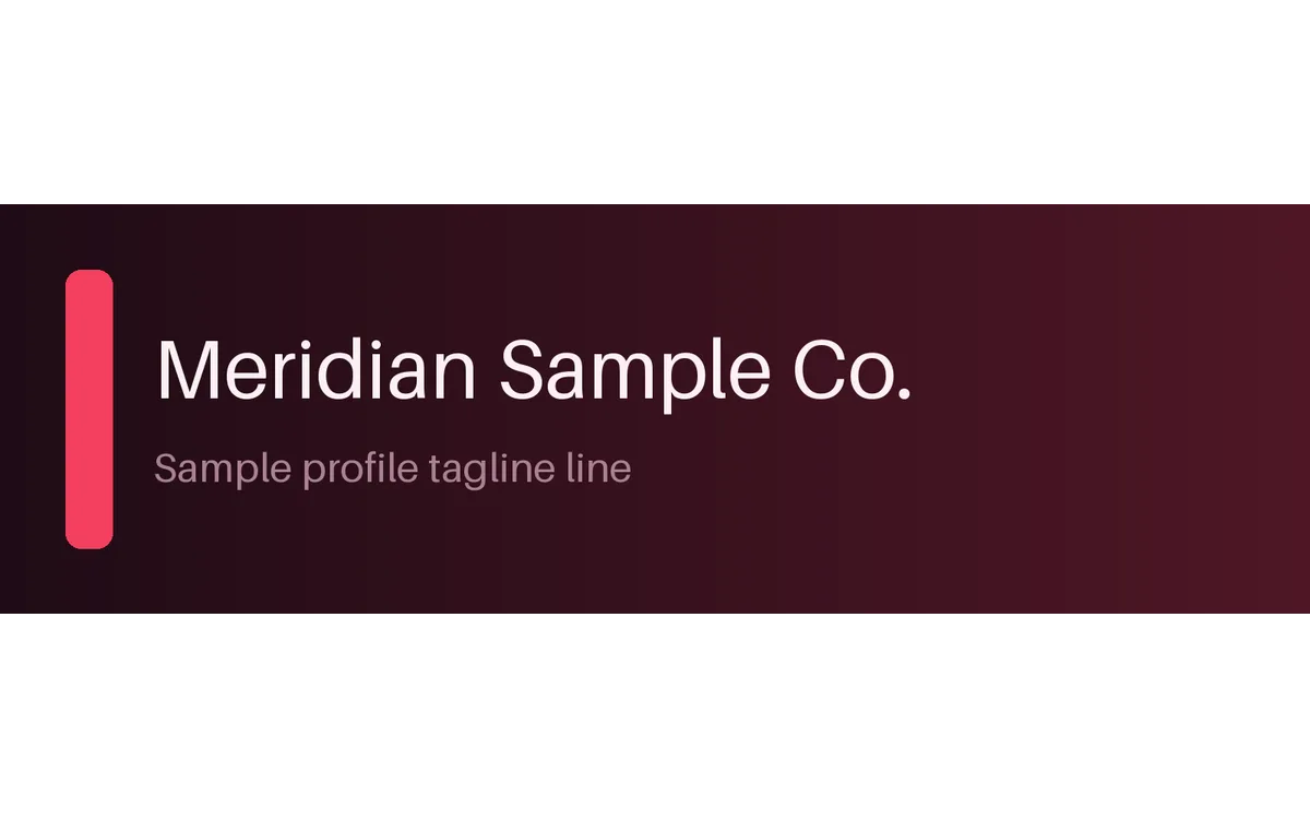 Profile Header Strip detail preview