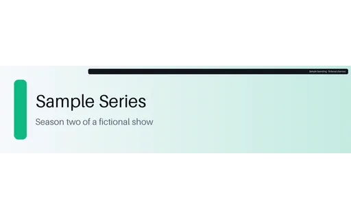 Series Strip Banner template preview