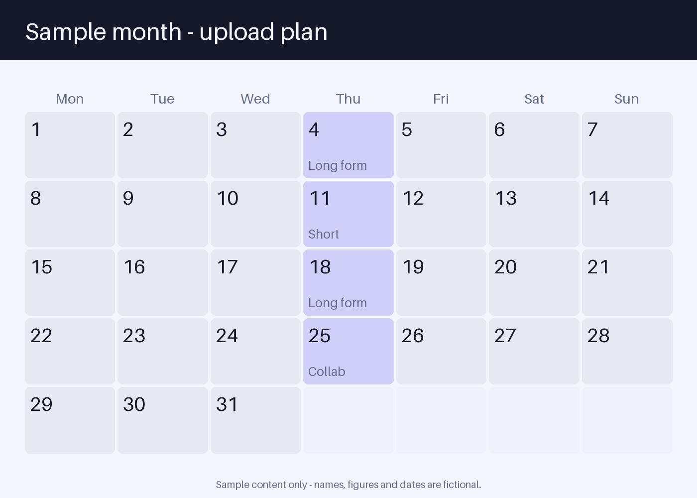 Upload Plan Calendar canonical preview