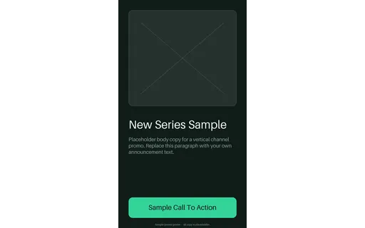 Vertical Promo Poster template preview