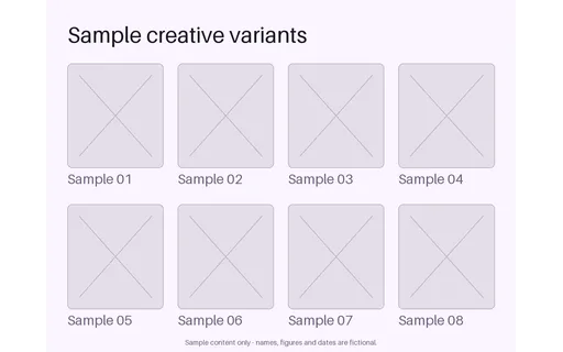 Creative Variant Grid template preview