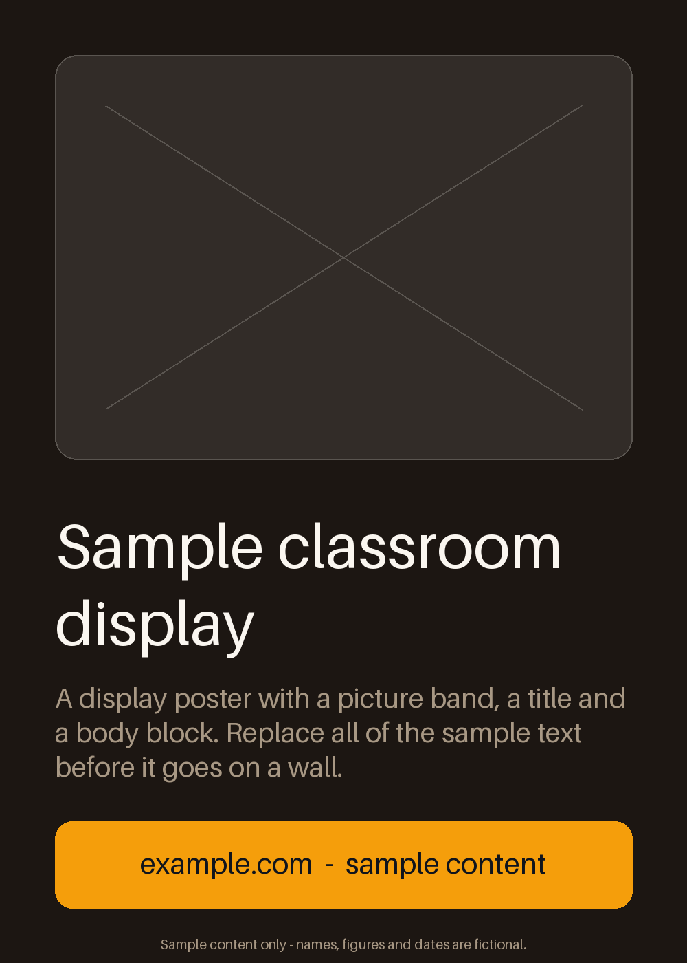 Classroom Display Poster canonical preview