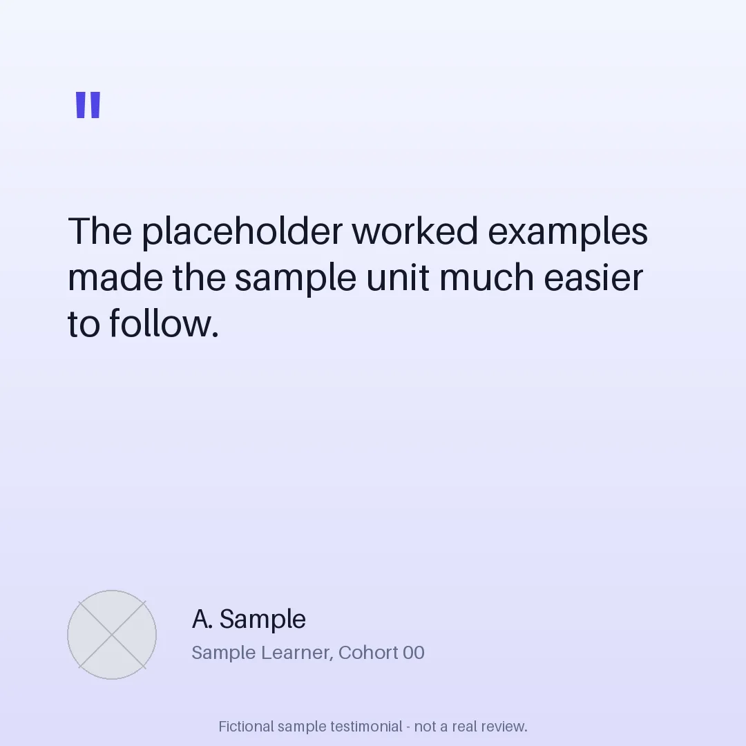 Course Feedback Quote Card variant 1