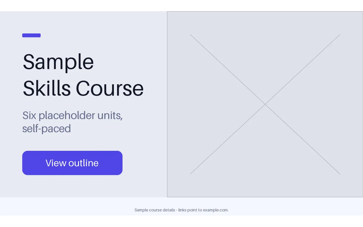 Online Course Header detail preview