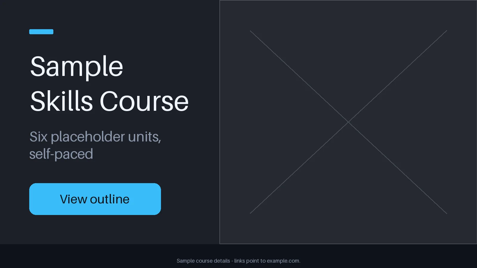 Online Course Header variant 1