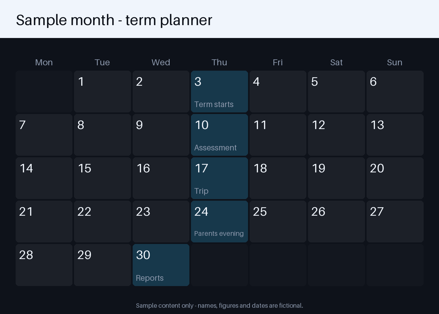 Term Planner Calendar canonical preview