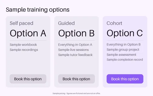 Training Tier Panel template preview