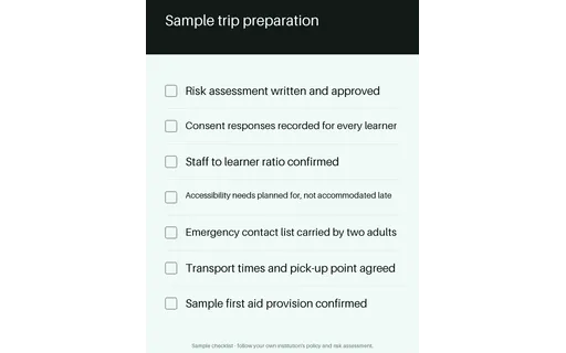 Trip Preparation Checklist template preview