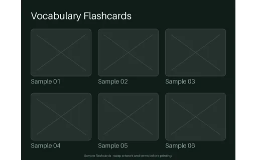 Vocabulary Flashcard Set template preview