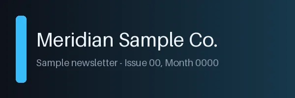 Newsletter Header Banner variant 1
