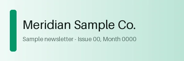 Newsletter Header Banner variant 2