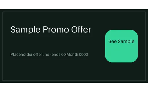 Promo Offer Tile template preview