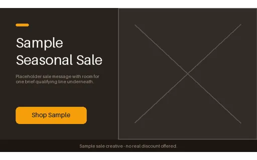 Seasonal Sale Hero template preview
