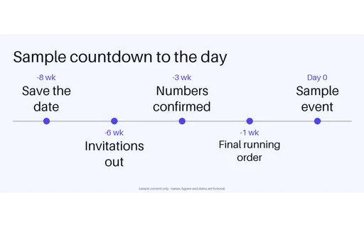 Event Countdown Timeline template preview
